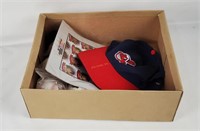 Mlb Indians Items - Hat, Balls, Shot Glass