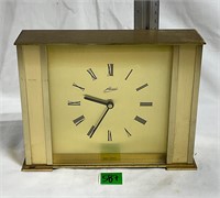 Mid Century Schmid German Brass Mantle Clock