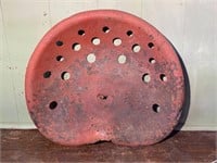 Red Antique Tractor Seat