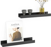 NEW $32 (18") Black Floating Shelves