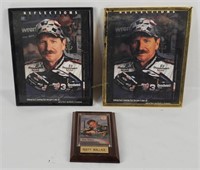 Framed Earnhardt Pics, Rusty Wallace Plaque