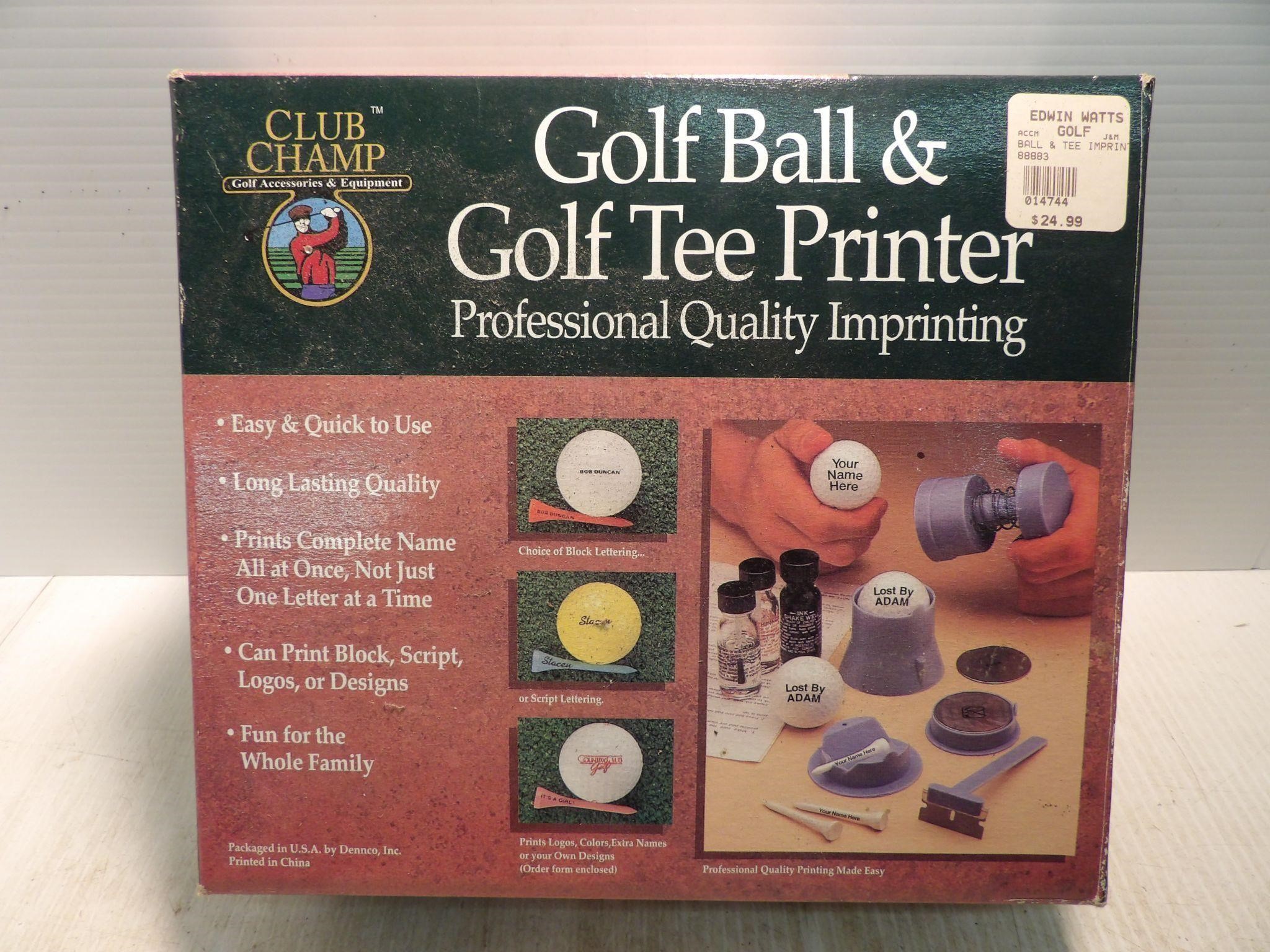 Golf Ball & Golf Tee Printer