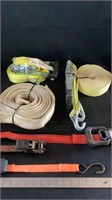 Various ratchet straps
