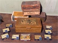 Vintage/Antique Cigar & Cigarette Boxes