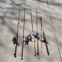 T2 5pc Fishing poles