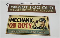 2 Tin Signs - Mechanic, Your Music Sucks
