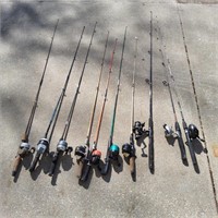T2 10pc fishing poles