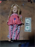 Vintage Doll 15-1/2" T