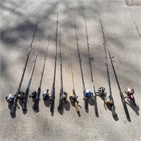 T2 10pc Fishing poles