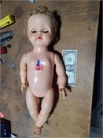 Plastic Naked Baby Doll Eyes Open & Close 20"
