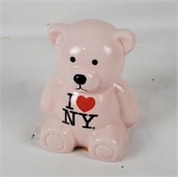 I Love New York Ceramic Bear Bank