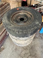 Stack of Truck Tires