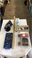 Combustion leak detector, riveter kit, spiral