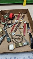 Watches and belt buckle