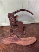 Cast Iron Rivet Punch & Shoe Form