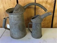 2 Antique Metal Fuel Cans