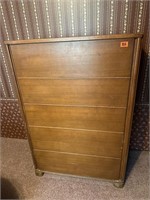 Vintage 4-Drawer Wooden Dresser 4’ Tall & 33”