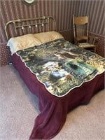 Full Size Bedframe with Box Spring & Mattress