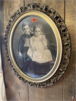 Boy & Girl Picture in Frame