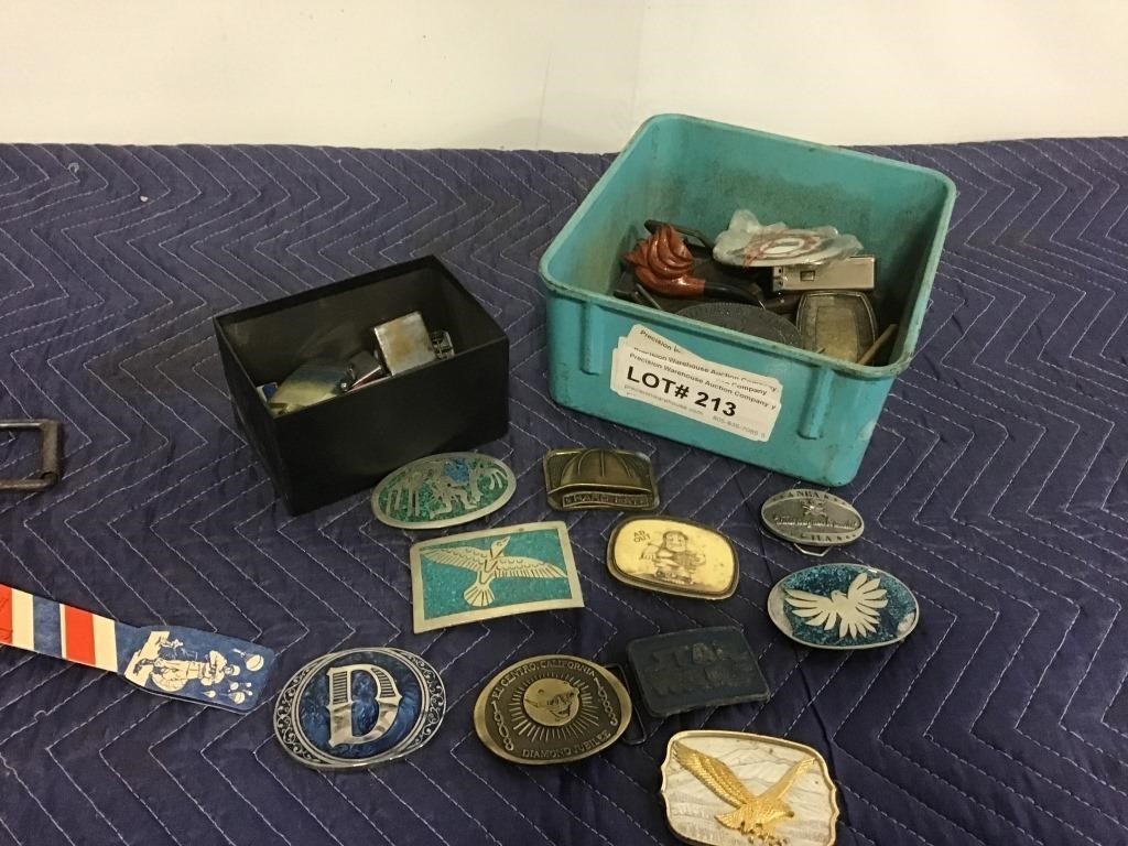 Misc Belt Buckles and Lighters