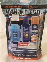 Man on the Go 10pc Travel Items