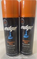 2 Edge Sensitive Skin Shaving Cream 7 oz