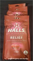 3 Red Halls Cherry Drops 30 per pack