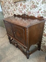 Antique Wooden Breakfast Cabinet 36” Tall, 40”