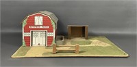 Vintage Keystone Toy Farm Play Set
