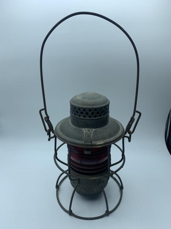 Antique railroad lantern