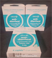 3 Circle K Anti-Diarrheal 2mg 4 Caplets per box