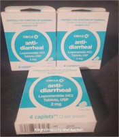 3 Circle K Anti-Diarrheal 2mg 4 Caplets per box