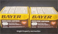 2 Bayer Aspirin 24 Tablets per box