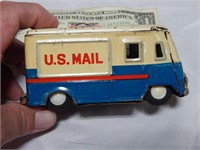 US Mail Truck/ Van Vintage Tin