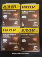 4 Bayer Aspirin 4 Tablets per box