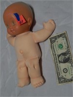 Plastic Baby Doll w/ Cloth Body