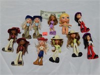 Lot of 11 Small Bratz Dolls