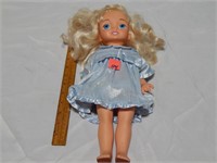 Doll w/ Light Blue Dress 16"