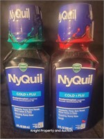 2 NyQuil Cold & Flu 8fl oz Original & Cherry