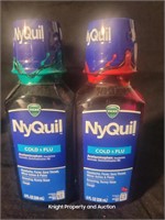 2 NyQuil Cold & Flu 8fl oz Original & Cherry