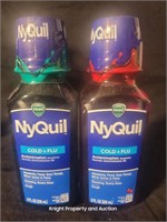 2 NyQuil Cold & Flu 8fl oz Original & Cherry