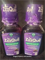 2 ZzzQuil Nighttime Sleep Aid 6fl oz Warming Berry