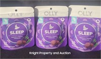 3 Olly Sleep Gummies 10 Count per Bag