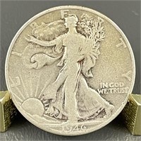 1946-D Walking Liberty Silver (90%) Half Dollar