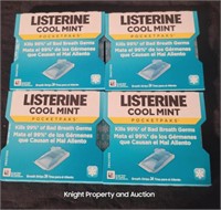 4 Listerine Cool Mint Pocketpaks 24 Strips