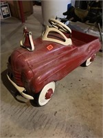 Vintage metal pedal car