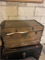 Antique brown trunk