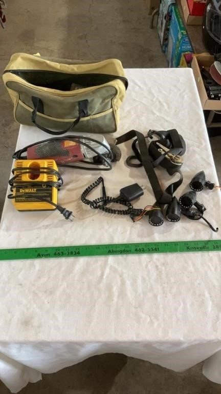 Security Cameras ( untested), DeWalt battery