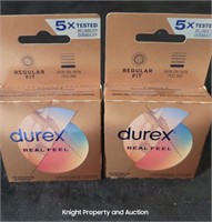 2 Durex Regular Fit Real Feel Condoms 3 per box