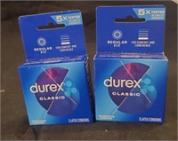 2 packs of Durex Classic condoms